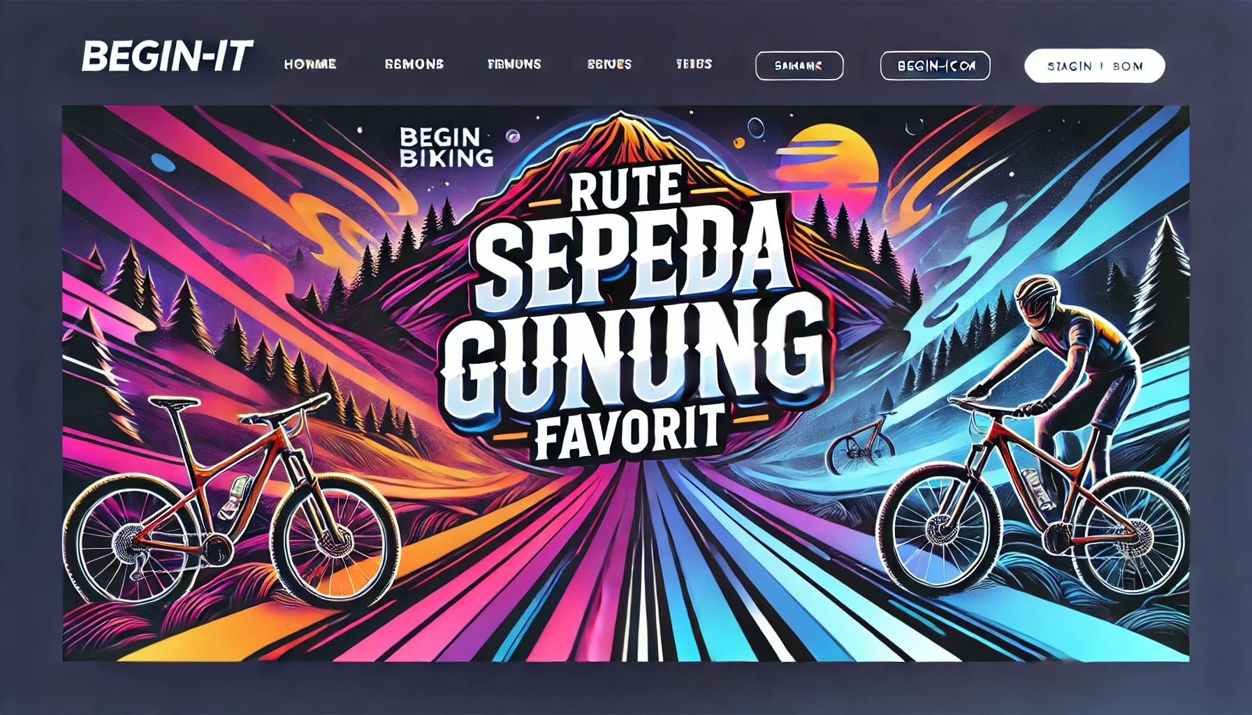 rute sepeda gunung favorit